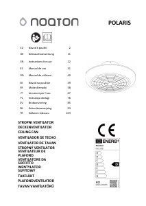 Mode d’emploi Noaton 11045B Polaris Ventilateur de plafond