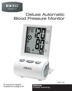 Handleiding Homedics BPA-150 Bloeddrukmeter