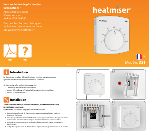 Mode d’emploi Heatmiser DS1 Thermostat