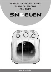 Manual de uso Sindelen TC-2200VT Calefactor