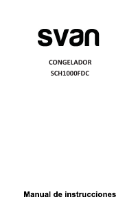 Manual de uso Svan SCH1000FDC Congelador