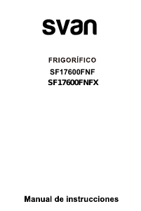 Manual Svan SF17600FNF Frigorífico combinado
