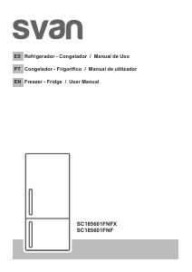 Manual de uso Svan SC185601FNFX Frigorífico combinado