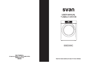 Manual de uso Svan SSE300C Secadora