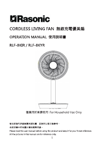 说明书 樂信牌 RLF-8KYR 风扇