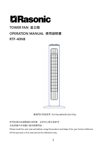 说明书 樂信牌 RTF-40NB 风扇