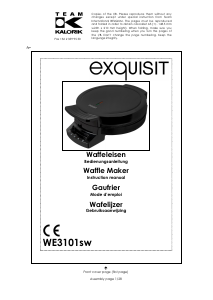 Mode d’emploi Exquisit WE 3101 sw Gaufrier