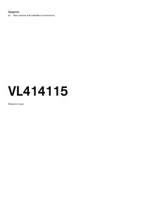 Manual Gaggenau VL414115 Hob