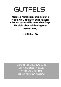 Handleiding Gutfels CM 81458 sw Airconditioner