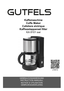 Handleiding Gutfels KA 8101 swi Koffiezetapparaat