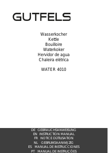 Bedienungsanleitung Gutfels WATER 4010 Wasserkocher