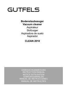 Manual Gutfels CLEAN 2010 Aspirador