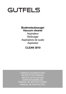 Manual Gutfels CLEAN 3010 Aspirador