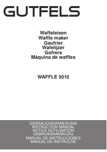 Manual de uso Gutfels WAFFLE 5010 Gofrera