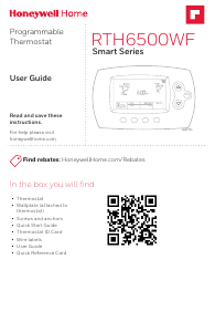 Manual Honeywell RTH6580WF1001/W1 Thermostat