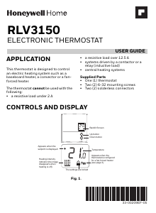 Mode d’emploi Honeywell RLV3150A1004/E Thermostat