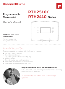 Manual Honeywell RTH2410B1019/E1 Thermostat