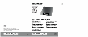 Bedienungsanleitung SilverCrest IAN 389755 Küchenwaage