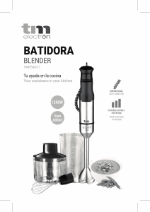 Manual de uso TM Electron TMPBA017 Batidora de mano