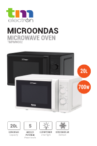 Manual de uso TM Electron TMPMW002BLK Microondas