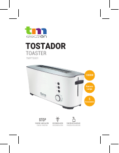 Manual de uso TM Electron TMPTS001 Tostador