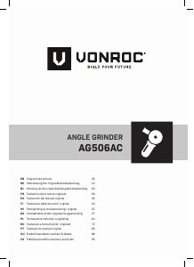 Manual Vonroc AG506AC Rebarbadora