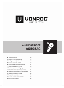 Bruksanvisning Vonroc AG505AC Vinkelslip