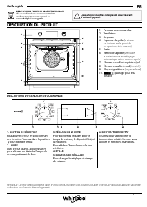 Mode d’emploi Whirlpool OMSK58RU1SB Four