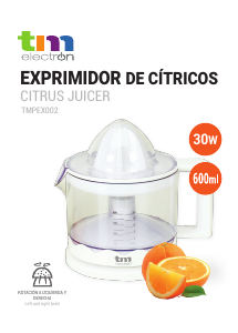 Handleiding TM Electron TMPEX002 Citruspers