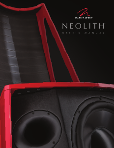 Handleiding MartinLogan Neolith Luidspreker