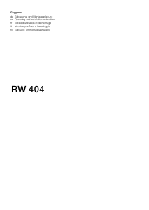 Handleiding Gaggenau RW404261 Wijnklimaatkast