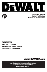 Manual DeWalt DWST08050 Battery Charger