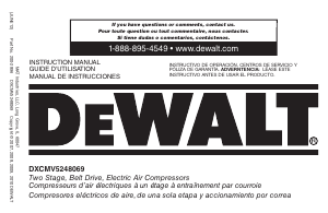 Handleiding DeWalt DXCMV5248069 Compressor