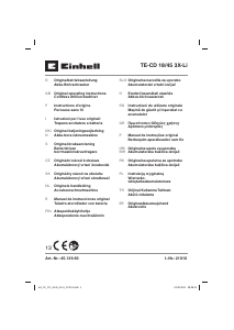 Mode d’emploi Einhell TE-CD 18/45 3X-Li Perceuse visseuse