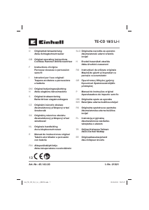 Bedienungsanleitung Einhell TE-CD 18/2 Li-i Bohrschrauber