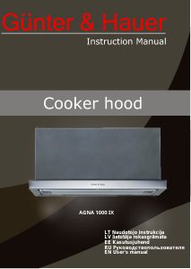 Manual Günter & Hauer AGNA 1000 IX Cooker Hood