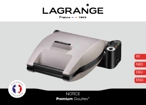 Mode d’emploi Lagrange 019333 Premium Gaufrier