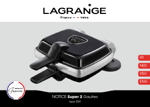 Manual Lagrange 039224 Super 2 Waffle Maker