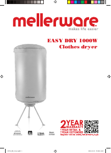 Mode d’emploi Mellerware 23700A Easy Dry Sèche-linge