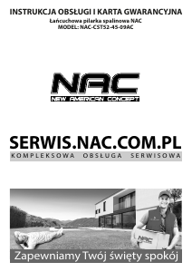 Instrukcja NAC CST52-45-09AC Piła łańcuchowa