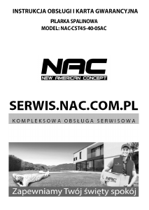 Instrukcja NAC CST45-40-05AC Piła łańcuchowa