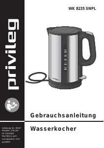 Bedienungsanleitung Privileg WK 8235 SNPL Wasserkocher