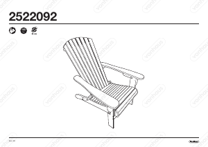 Instrukcja VonHaus 2522092 Krzesło ogrodowe