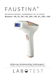 Brugsanvisning Faustina HR_AC_3SR IPL-maskine