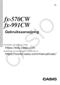 Handleiding Casio FX-570CW Rekenmachine