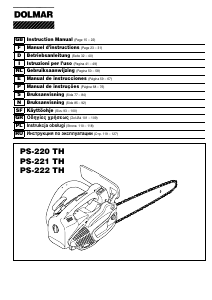 Manual de uso Dolmar PS-222 TH Sierra de cadena