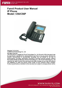 Manual Fanvil C56P IP Phone