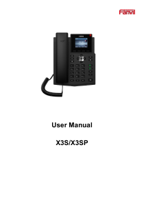 Handleiding Fanvil X3SP Telefoon