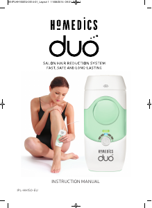Руководство Homedics IPL-HH150-EU Duo IPL устройство