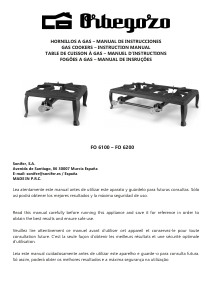 Mode d’emploi Orbegozo FO 6100 Table de cuisson
